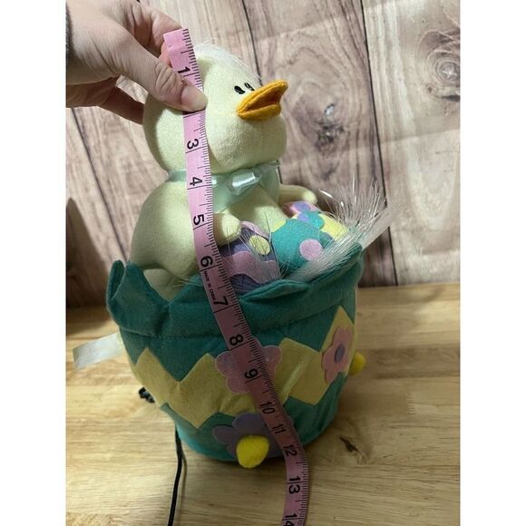 W.M.G. Easter Light Up Electric Duck on Eggs Basket Large 12” Changes Color - Picture 8 of 10